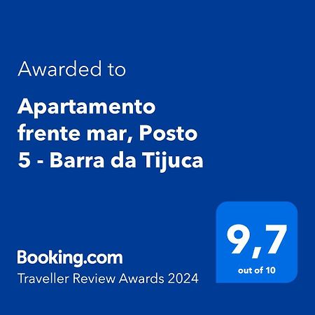 Apartamento Frente Mar, Posto 5 - Barra Da Tijuca Rio de Janeiro Dış mekan fotoğraf
